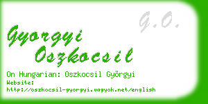 gyorgyi oszkocsil business card